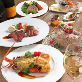 ★蜂ヤ聖夜のプレミアム鉄板コース★2025年の特別なクリスマスに★料理のみ9品10000円(税込)