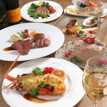 ★蜂ヤ聖夜のプレミアム鉄板コース★2025年の特別なクリスマスに★料理のみ9品10000円(税込)