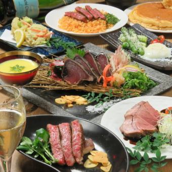 5/1からの予約◎初夏の贅沢鉄板コース◎全8品…2時間[飲放]付コース8000円（税込）