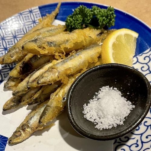 Kibinago tempura