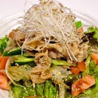 Black pork cold shabu-shabu salad