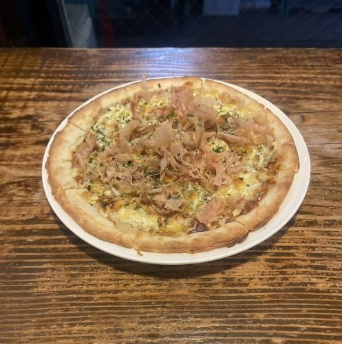 お好み焼風ピザ