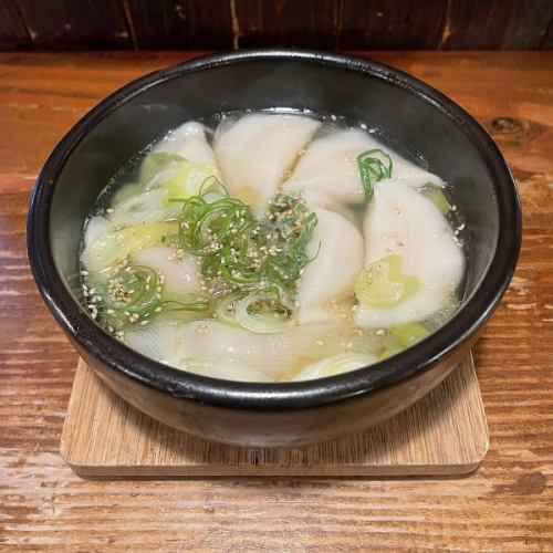 ネギ水餃子