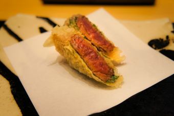 [Reservation only] "Tempura/Tamura Beef Course" where you can enjoy each dish in front of your eyes