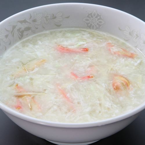 Shark fin soup with crabmeat [salty] normal/small