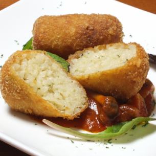 Rice croquette with Parmigiano