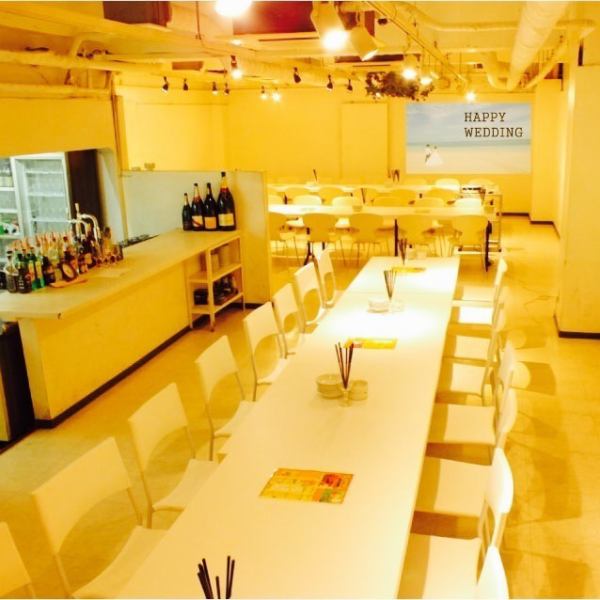 [3F floor / 30 people or more can be reserved!] The floor can be reserved according to the number of people.We are currently showing you the distance.It can seat up to 60 people! We recommend the HARUNA Great Satisfaction Course or the Wedding/Second Party Course!