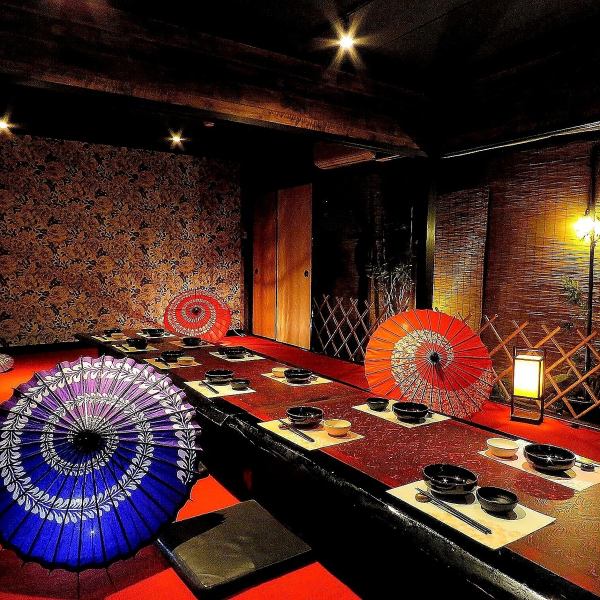 [Complete Japanese private room] It has been renewed and has become even more stylish.It is a space where you can enjoy yourself without worrying about your surroundings.OK for up to 12 people