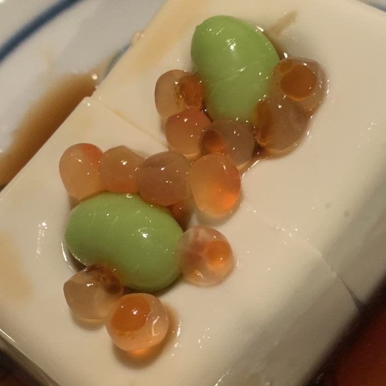 ホウレン草のお浸し/枝豆豆腐
