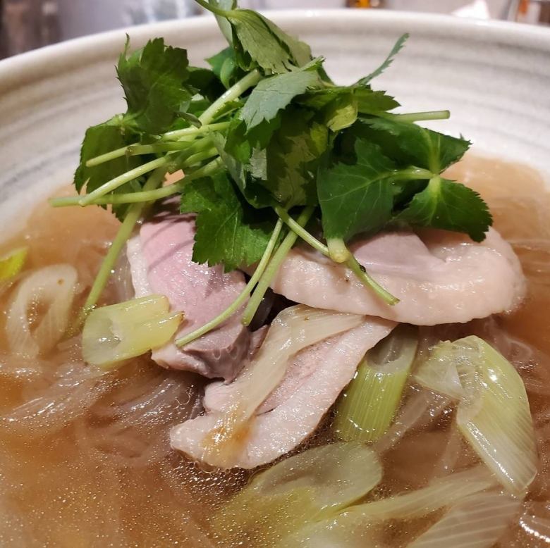 合鴨の柚子胡椒温麺