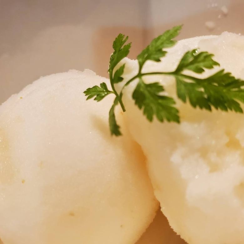 バニラアイス/柚子シャーベット