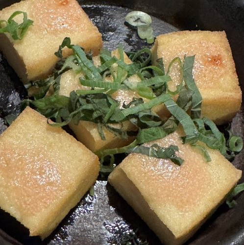 厚揚げステーキ 明太バターソース