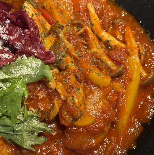 チキンのトマト煮込み カチャトーラ風