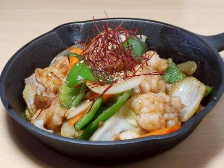 コプチャン野菜炒め