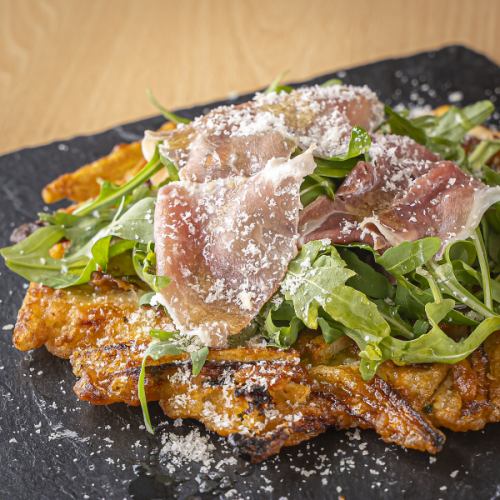 ワインにぴったり『生ハムルッコラチヂミ』