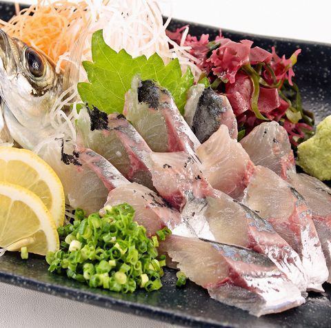 Horse mackerel sashimi