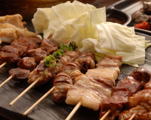 The manager's whim? A 5-piece skewer platter! A combination of popular skewers