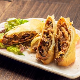 Shiitake mushroom-flavored autumn spring rolls