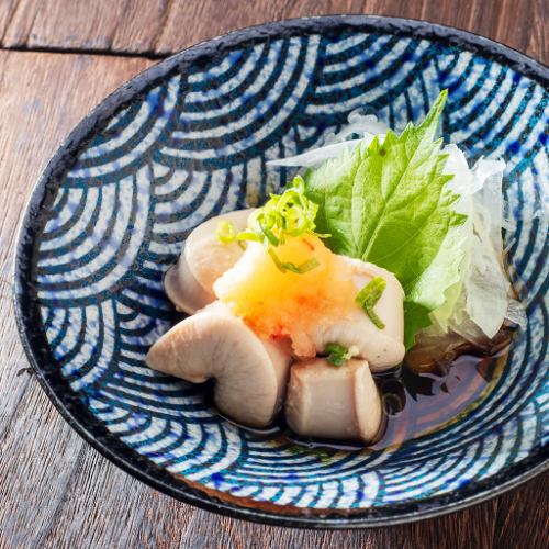 Bonito milt with ponzu sauce