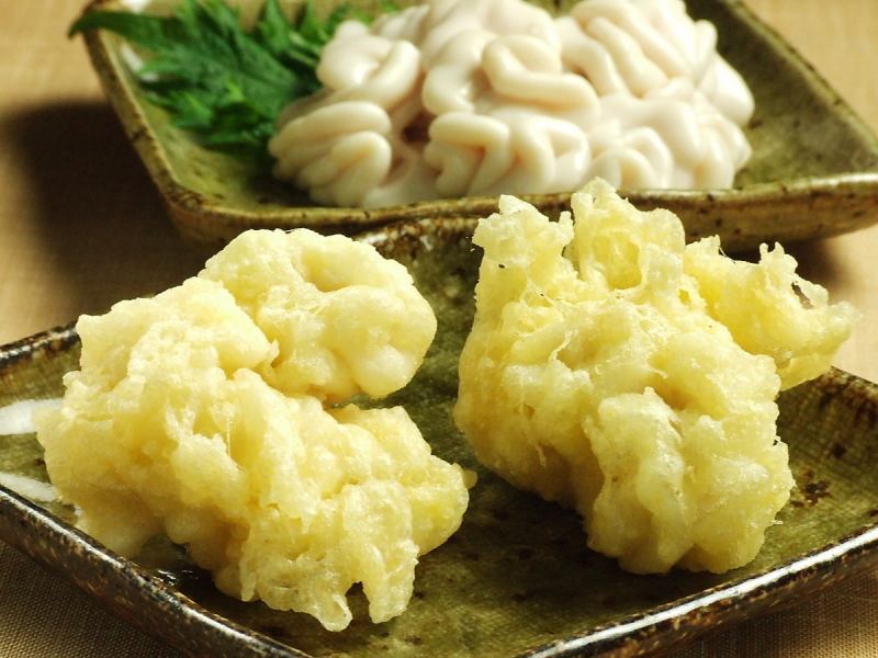 Mad cod milt tempura