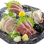 【鹿児島料理代表格！】『地鶏刺し、もも炭火焼、さつま揚げ』3品セット！