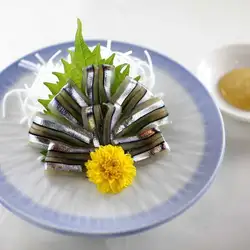Kibinago sashimi