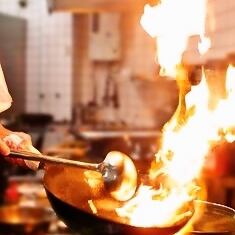Authentic Chinese chef wields his skills!