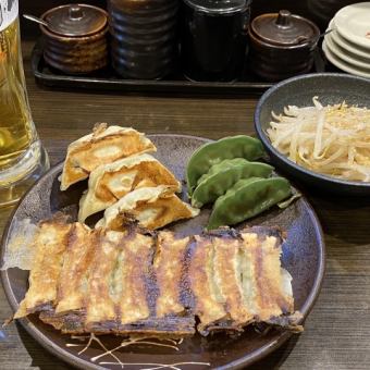 【텐만점 한정! 좋고 코도리 세트】만두 3종+콩나물 나물+음료로 MAX420엔 유익!1650엔