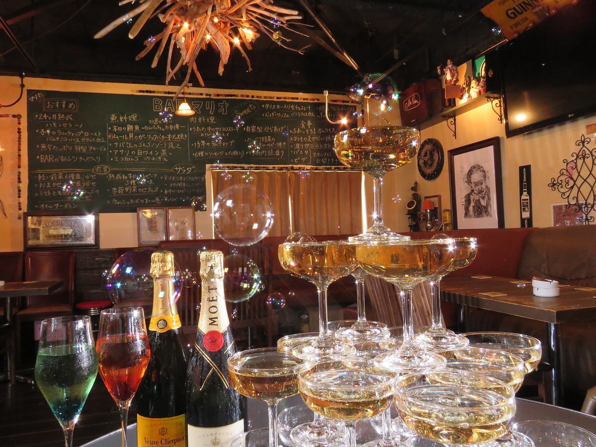 シャンパンタワー、バブルシャワー等、豪華！選べる特典付Plan☆