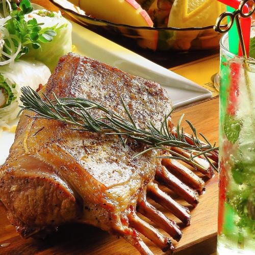 絶品ラムラック付きコース