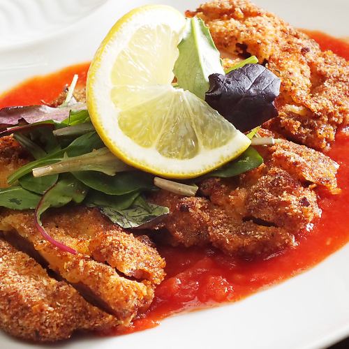 パルマ豚のミラノ風カツレツ