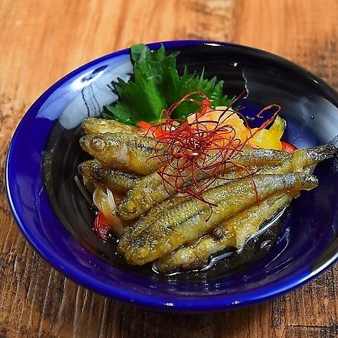 Kagoshima: Nanbanzuke of silver-striped round herring