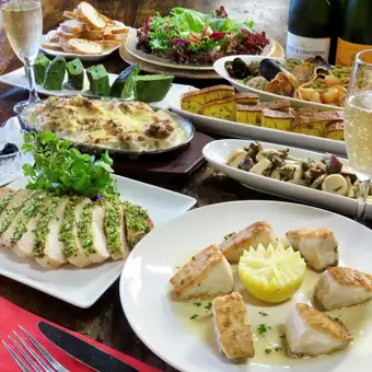 【お得なバリュープラン】 6,600円→6,000円 ◆同窓会 歓迎会 送迎会に！ 料理9品 飲放題2H◆