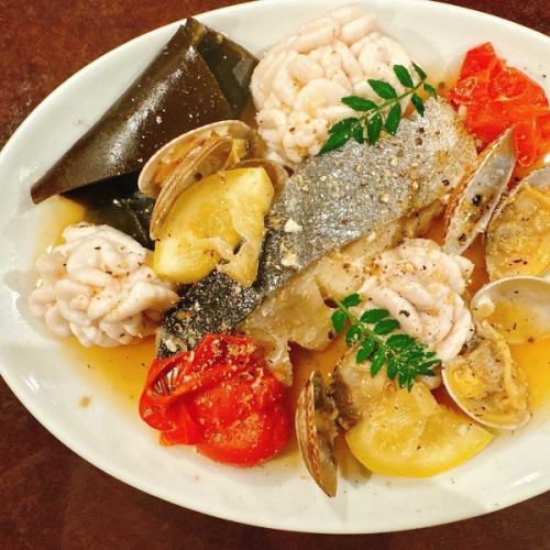 真鱈とたら白子アクアパッツァ