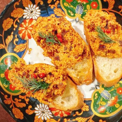 あん肝と奈良漬けと珈琲のパテ