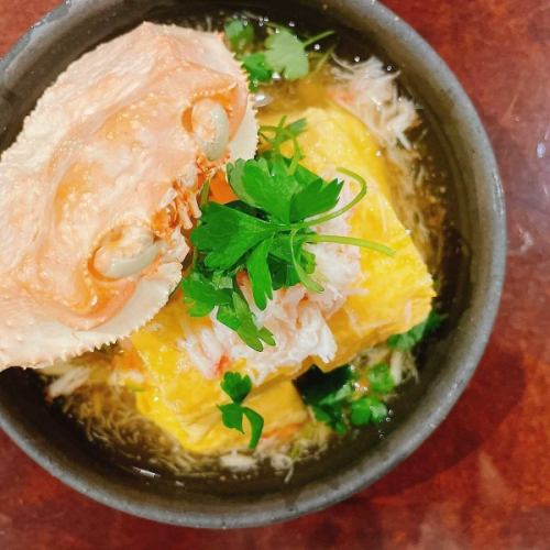 だし巻き蟹三つ葉