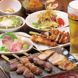 うまやの焼き鳥コース！