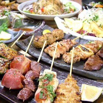 東加古川駅近っ！炭火焼で焼く本格炙り焼き/旬料理や鮮魚/樽生達人のこだわり焼鳥屋！