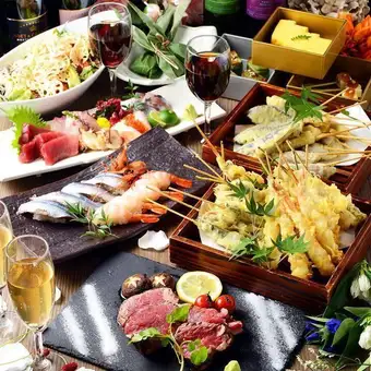 9・10月【クーポン利用で500円OFF】”飲み放題付”豪華コース/6500円⇒6000円へ