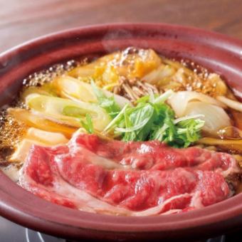 【馬肉寿司を味わう】雲丹のせ肉寿司含む5種と桜肉すき焼き会食コース　飲み放題付5,000円
