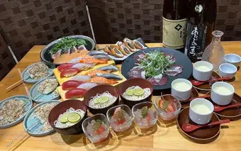 ちょっと贅沢に！ プレミアム宴会コース120分飲み放題付きコース　30名様以上で個室貸切ok