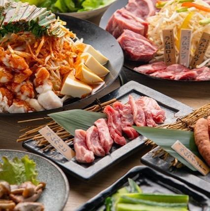 ジンギスカン食べ放題と次世代もつ鍋を楽しめます!