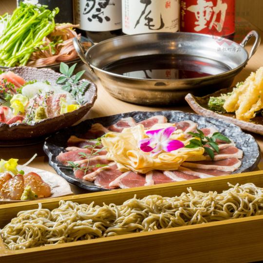 [Welcome and Farewell Party] Luxurious banquet with duck and yuba shabu-shabu