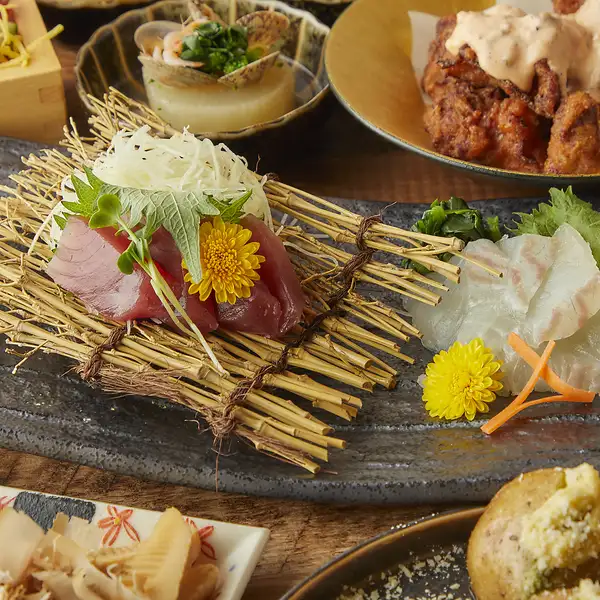 【豊田市駅前】 海鮮×飲み放題を堪能!!自慢の創作和食を趣のある隠れ家空間でご堪能下さい!!
