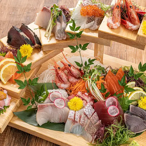 豪華 鮮魚の階段盛り