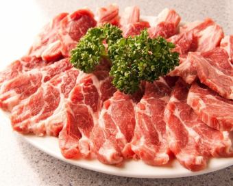 お得な生ラムBセットラム2部位食べ比べ 全5品ソフトドリンク1杯付 3000円