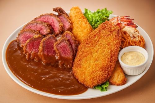 最高のロケーションで楽しむ♪サンセットリーニのトルコライス