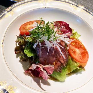 Gifu prefecture pork salad with prosciutto