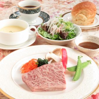 All 5 items A5 grade Hida beef loin steak lunch Perfect for inbound sightseeing and social gatherings for 10 or more people