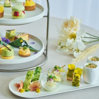【土日祝限定】TIAD Afternoon Tea “爽” ～春から夏への移ろい/乾杯用グラスシャンパーニュ付
